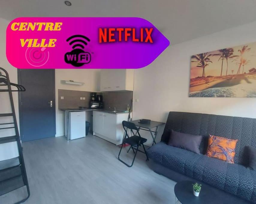 Super Studio Tout Equipe Wifi 2Pers Saint-Quentin  Eksteriør bilde